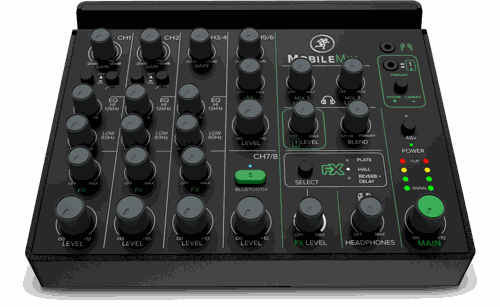 Mackie MobileMix — Mobiles Mischpult für Live & Streaming · 8 Kanäle