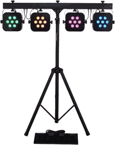 Stairville Stage TRI LED Bundle Complete — Lichtset mit Stativ · 4 Spots